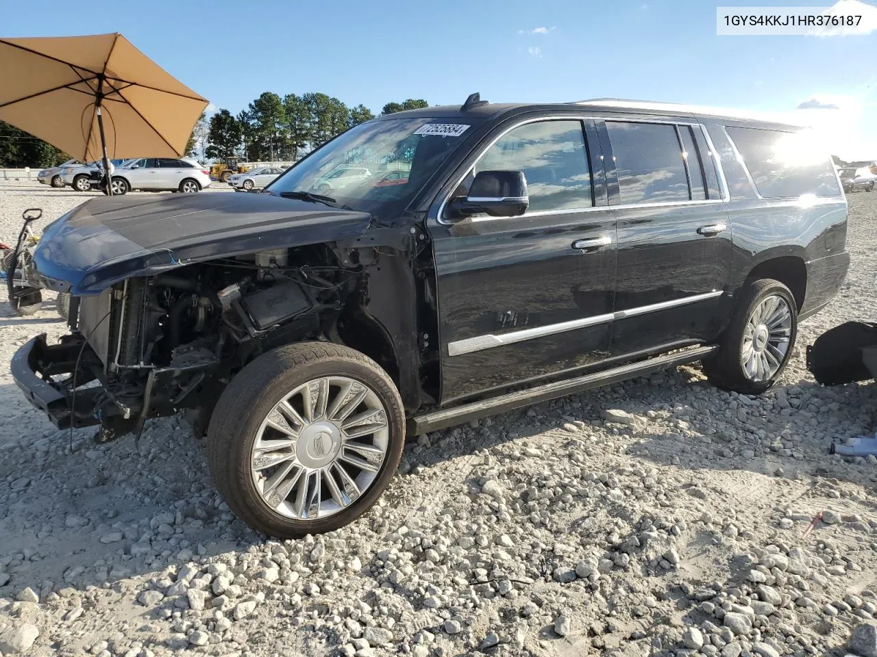 2017 Cadillac Escalade Esv Platinum VIN: 1GYS4KKJ1HR376187 Lot: 72525884