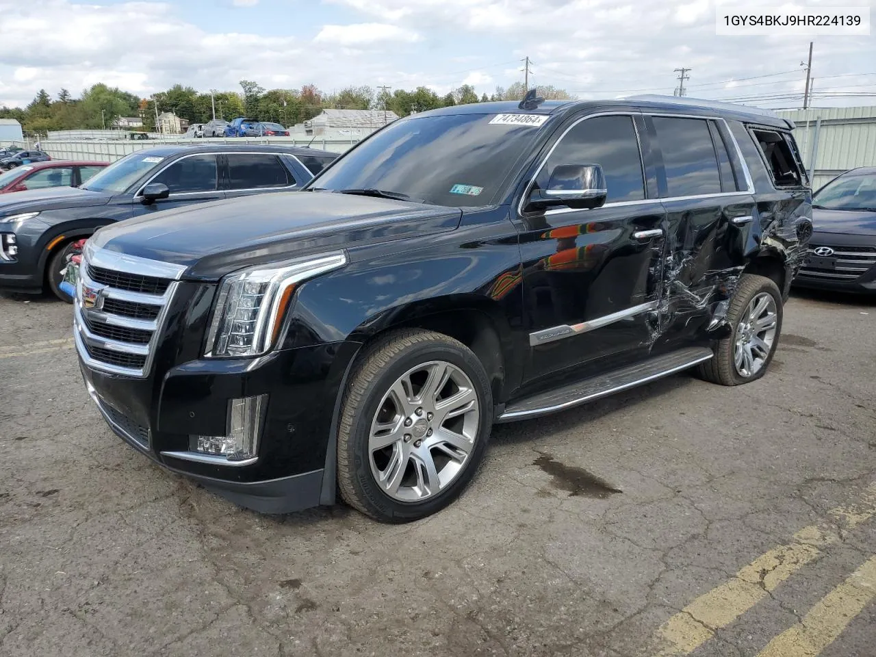 2017 Cadillac Escalade Luxury VIN: 1GYS4BKJ9HR224139 Lot: 74734864