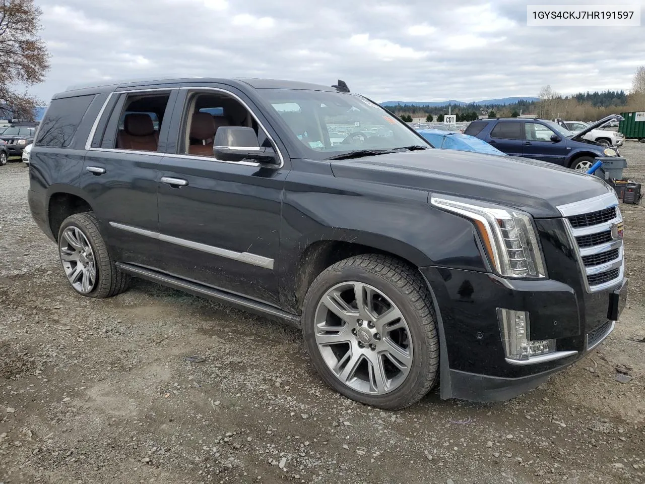 2017 Cadillac Escalade Premium Luxury VIN: 1GYS4CKJ7HR191597 Lot: 79727994