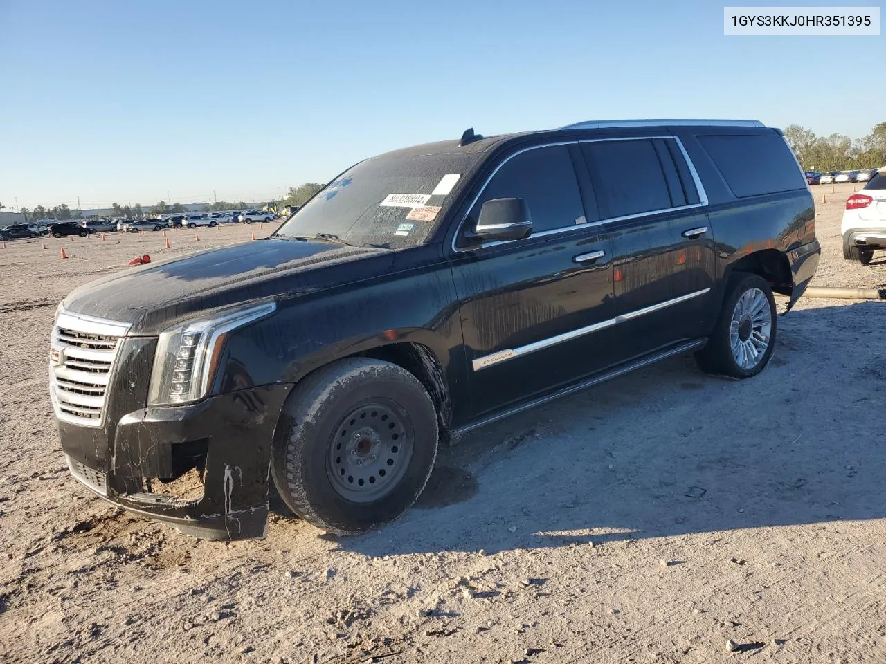 2017 Cadillac Escalade Esv Platinum VIN: 1GYS3KKJ0HR351395 Lot: 80328804