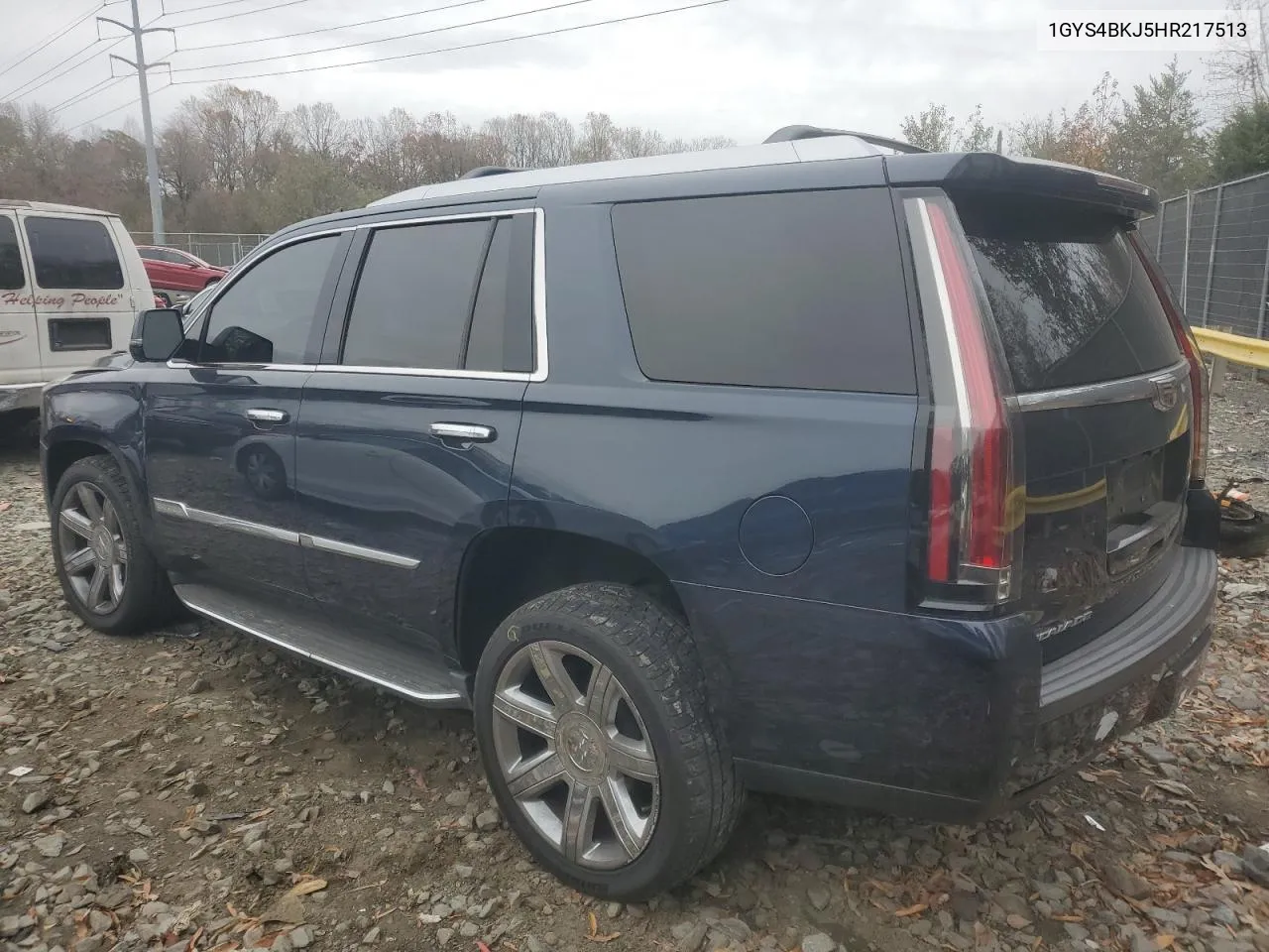 2017 Cadillac Escalade Luxury VIN: 1GYS4BKJ5HR217513 Lot: 80950834