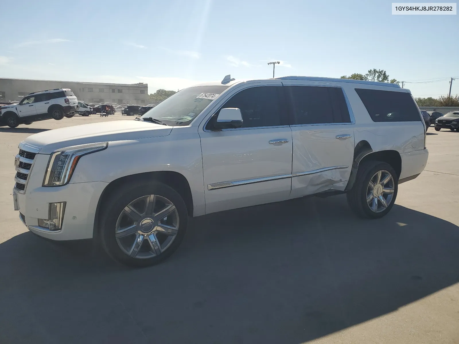 2018 Cadillac Escalade Esv Luxury VIN: 1GYS4HKJ8JR278282 Lot: 67542074