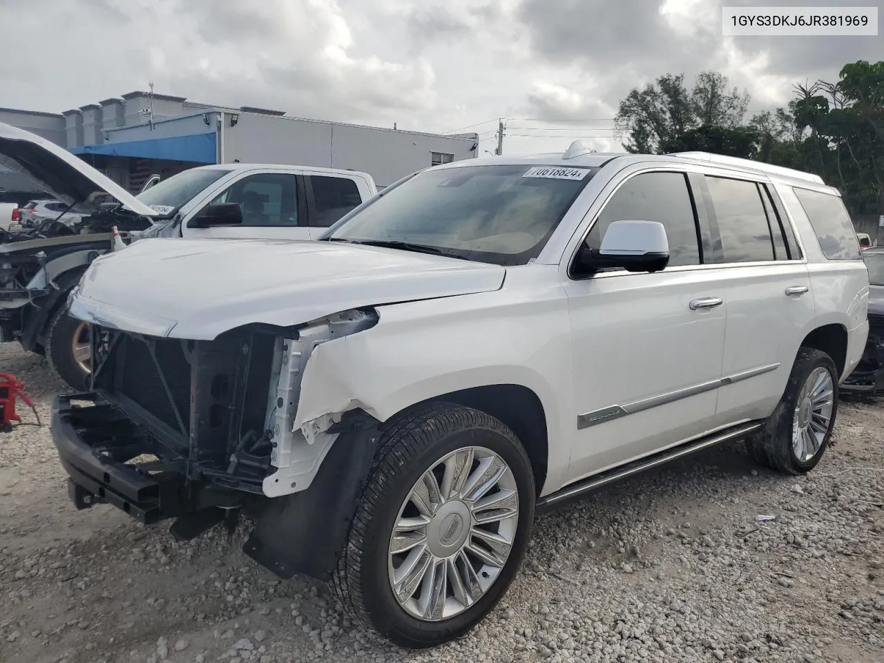 2018 Cadillac Escalade Platinum VIN: 1GYS3DKJ6JR381969 Lot: 70618824