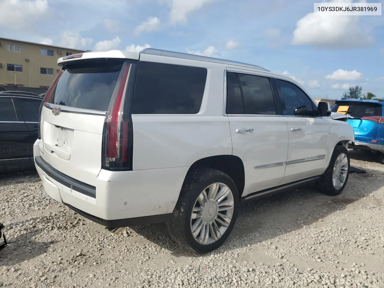 1GYS3DKJ6JR381969 2018 Cadillac Escalade Platinum