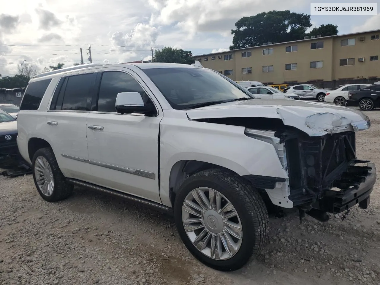 1GYS3DKJ6JR381969 2018 Cadillac Escalade Platinum