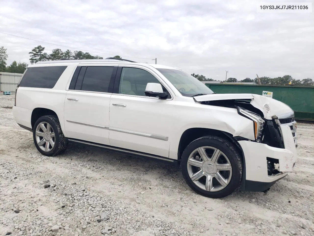 1GYS3JKJ7JR211036 2018 Cadillac Escalade Esv Premium Luxury