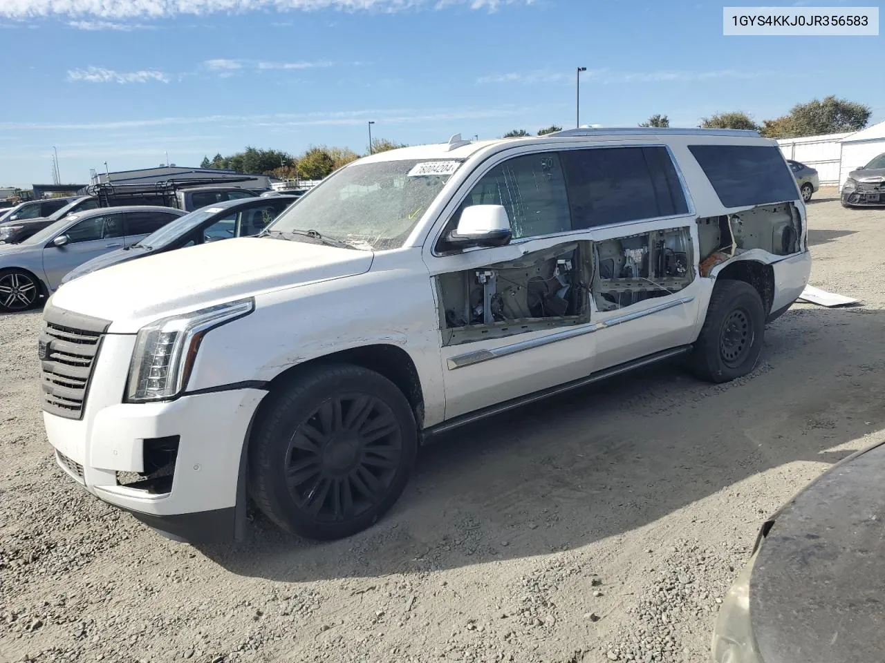 2018 Cadillac Escalade Esv Platinum VIN: 1GYS4KKJ0JR356583 Lot: 78004204