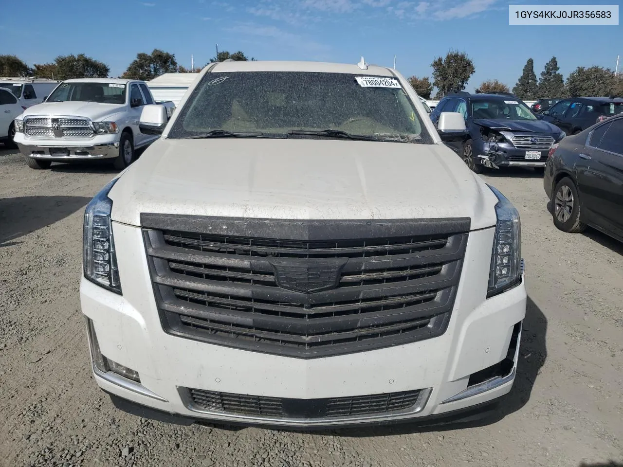 2018 Cadillac Escalade Esv Platinum VIN: 1GYS4KKJ0JR356583 Lot: 78004204