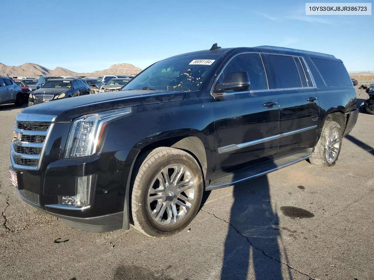 2018 Cadillac Escalade Esv VIN: 1GYS3GKJ8JR386723 Lot: 80091194