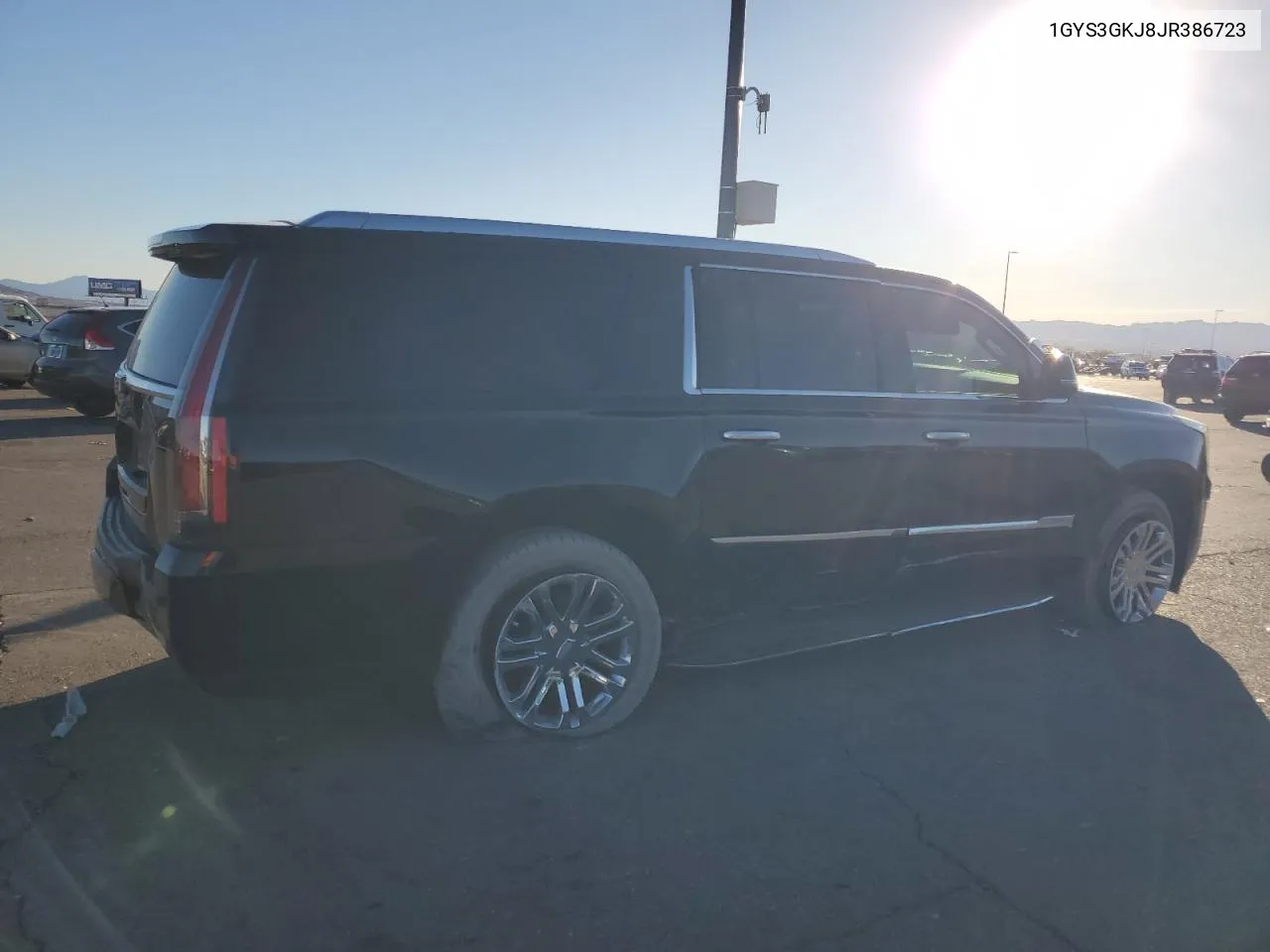 2018 Cadillac Escalade Esv VIN: 1GYS3GKJ8JR386723 Lot: 80091194