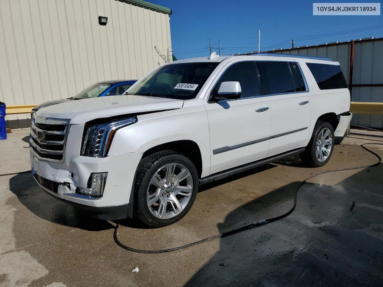 1GYS4JKJ3KR118934 2019 Cadillac Escalade Esv Premium Luxury