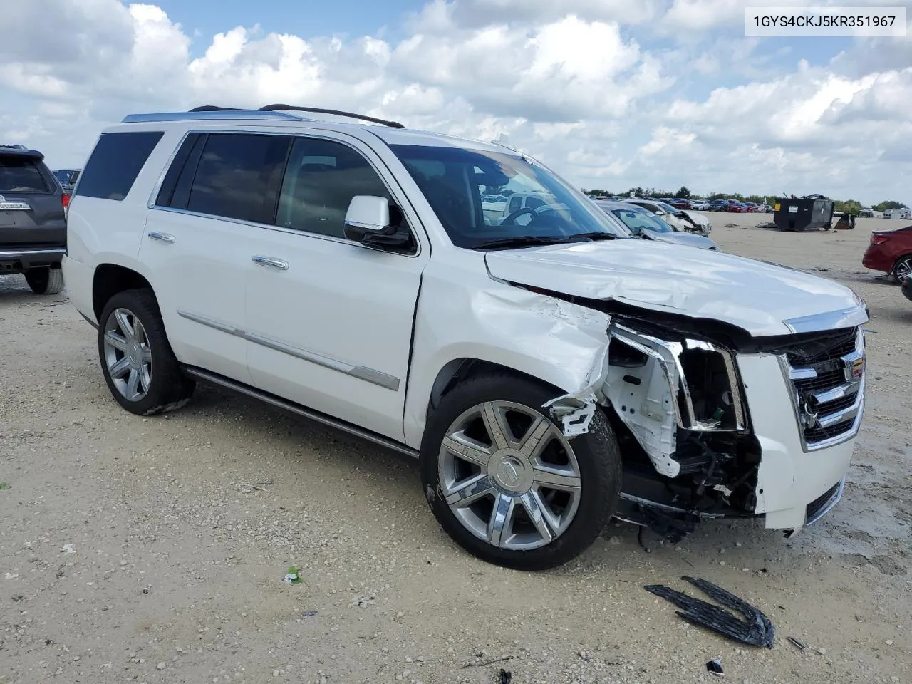 2019 Cadillac Escalade Premium Luxury VIN: 1GYS4CKJ5KR351967 Lot: 66003903