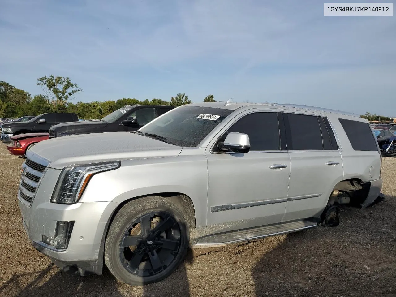 2019 Cadillac Escalade Luxury VIN: 1GYS4BKJ7KR140912 Lot: 69709924