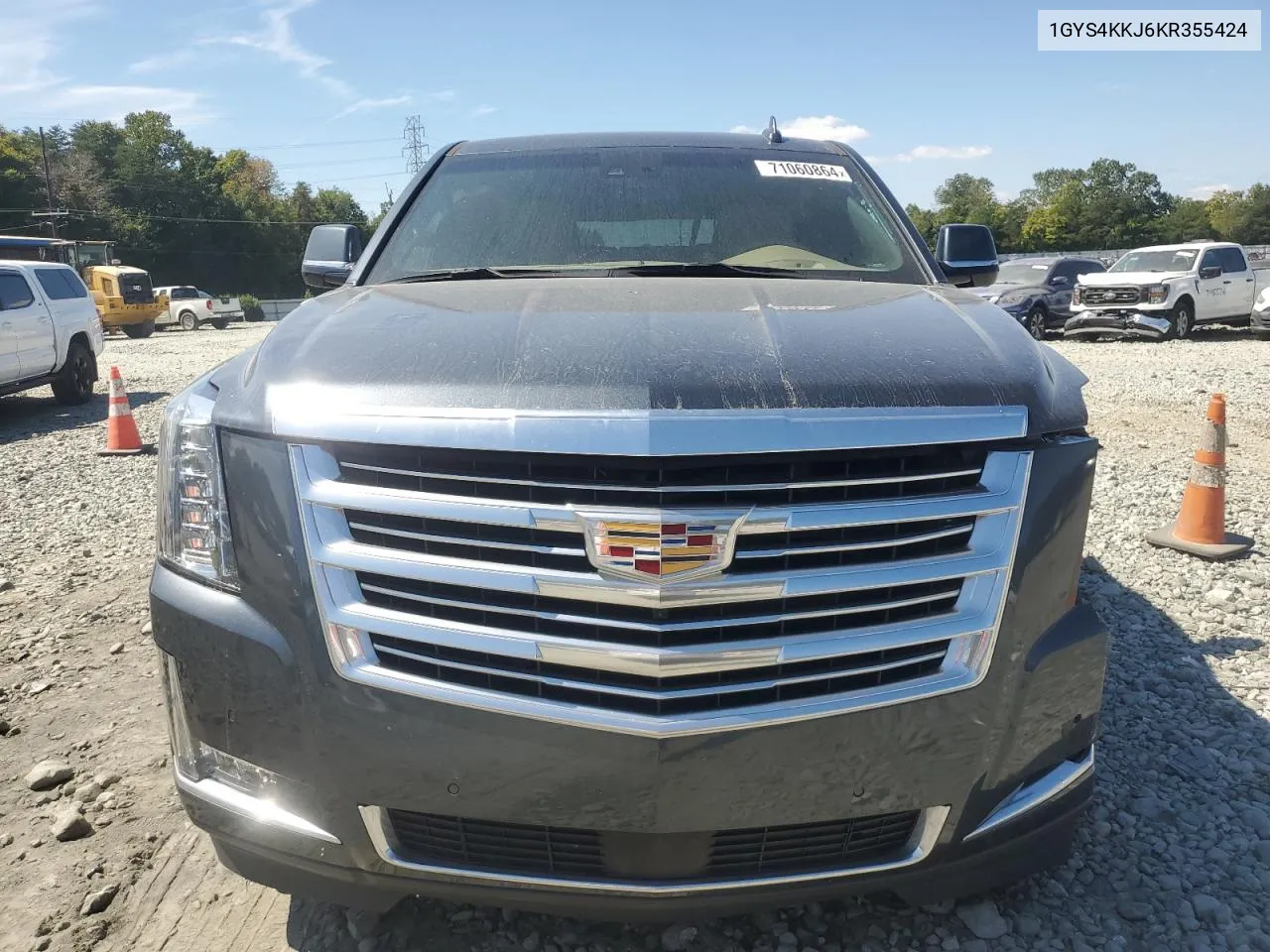 1GYS4KKJ6KR355424 2019 Cadillac Escalade Esv Platinum