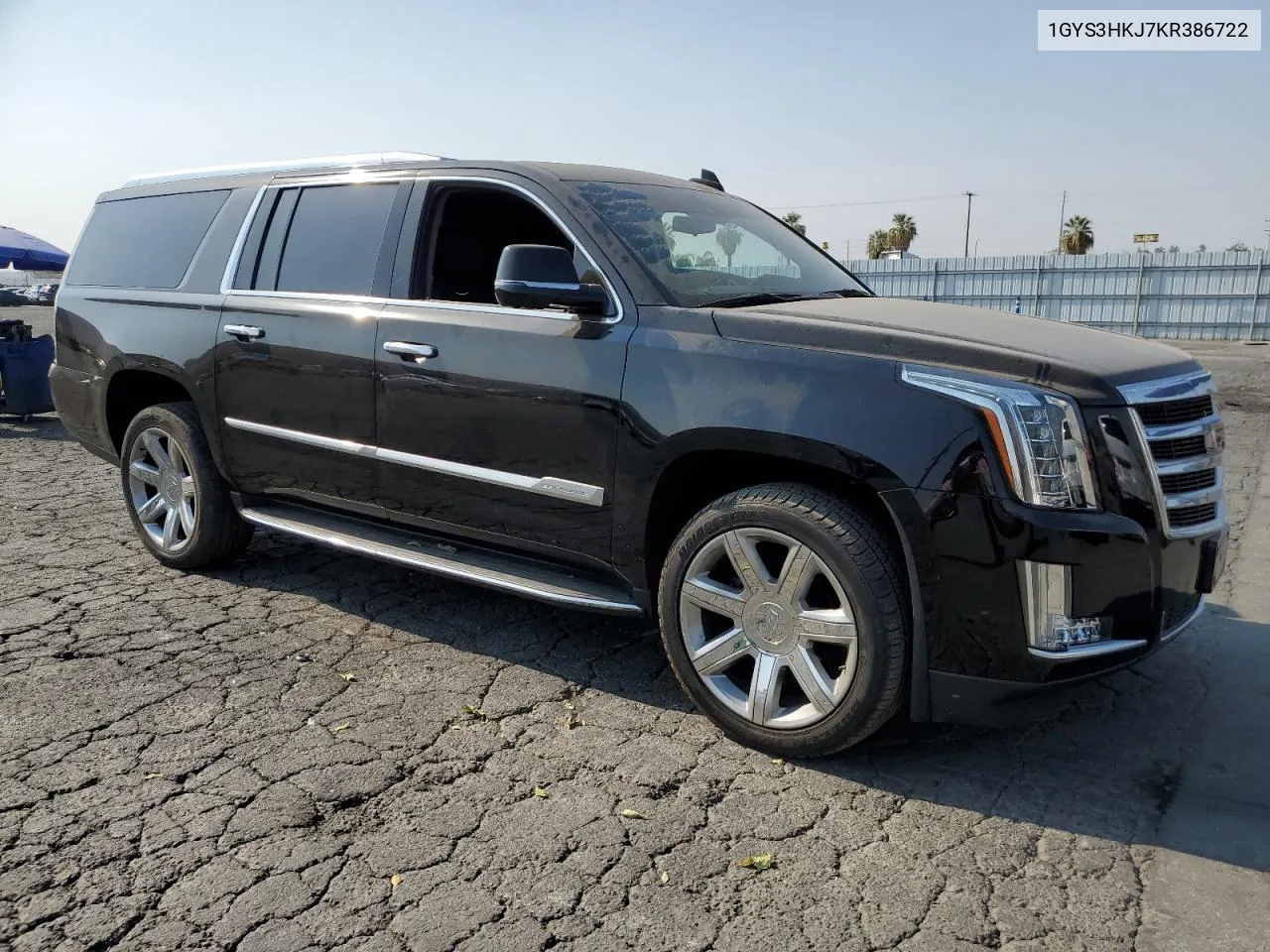 1GYS3HKJ7KR386722 2019 Cadillac Escalade Esv Luxury