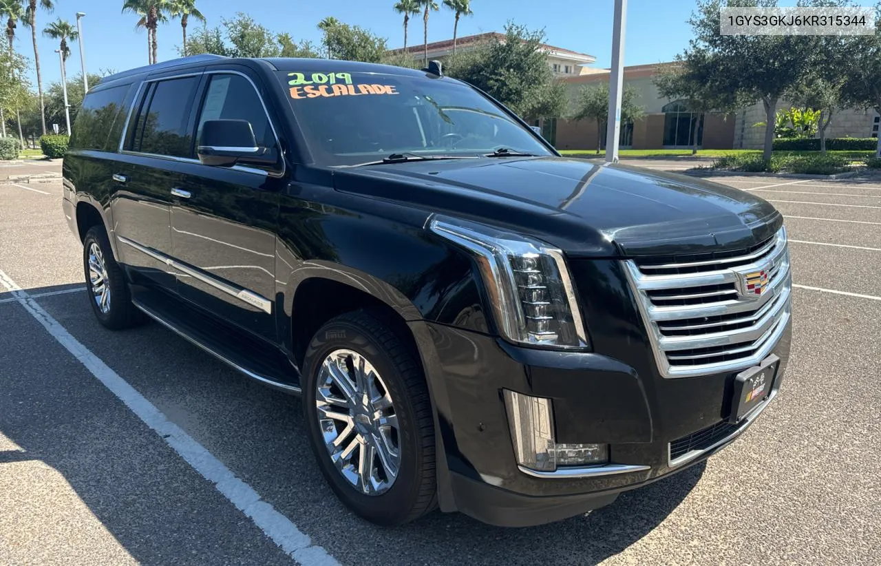 2019 Cadillac Escalade Esv VIN: 1GYS3GKJ6KR315344 Lot: 74009724