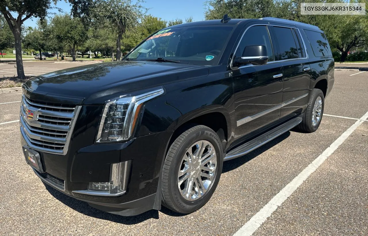 2019 Cadillac Escalade Esv VIN: 1GYS3GKJ6KR315344 Lot: 74009724