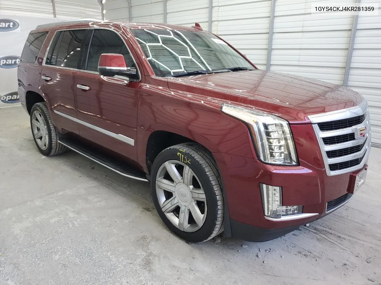 2019 Cadillac Escalade Premium Luxury VIN: 1GYS4CKJ4KR281359 Lot: 74529324