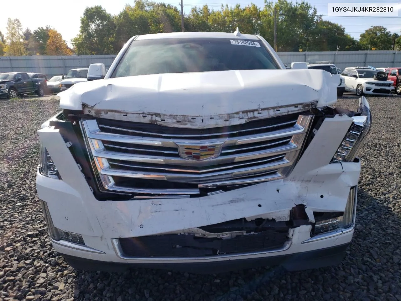 2019 Cadillac Escalade Esv Premium Luxury VIN: 1GYS4JKJ4KR282810 Lot: 75440934