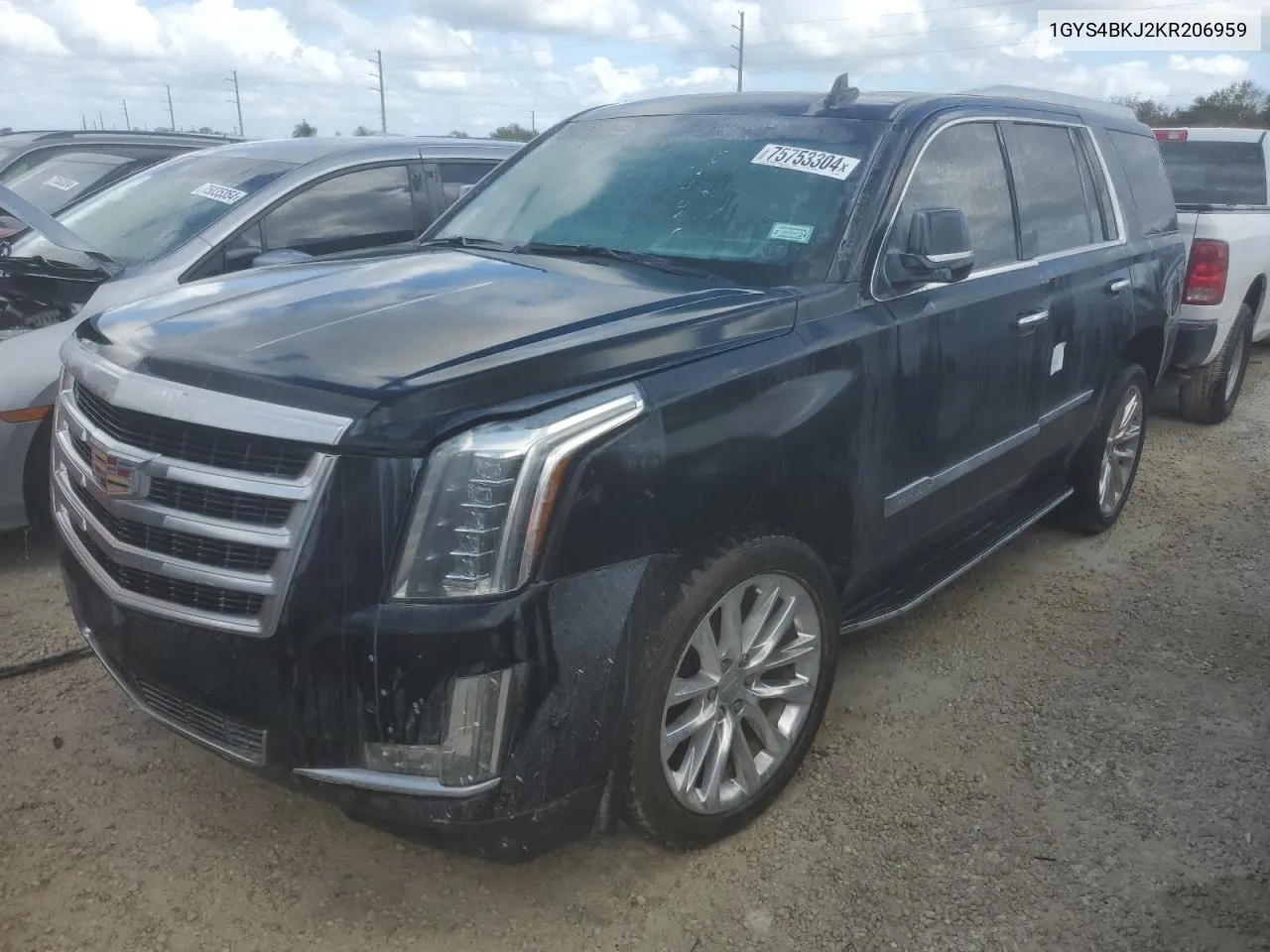 2019 Cadillac Escalade Luxury VIN: 1GYS4BKJ2KR206959 Lot: 75753304