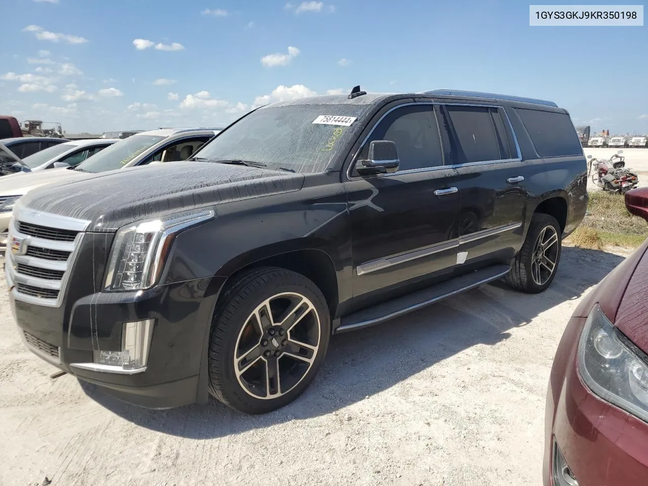 2019 Cadillac Escalade Esv VIN: 1GYS3GKJ9KR350198 Lot: 75814444