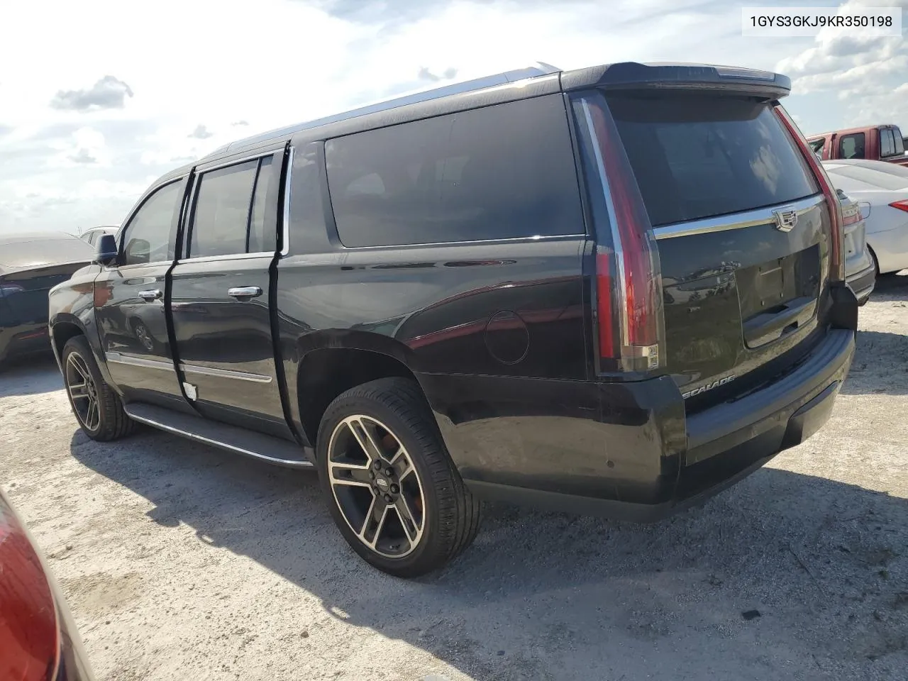 2019 Cadillac Escalade Esv VIN: 1GYS3GKJ9KR350198 Lot: 75814444