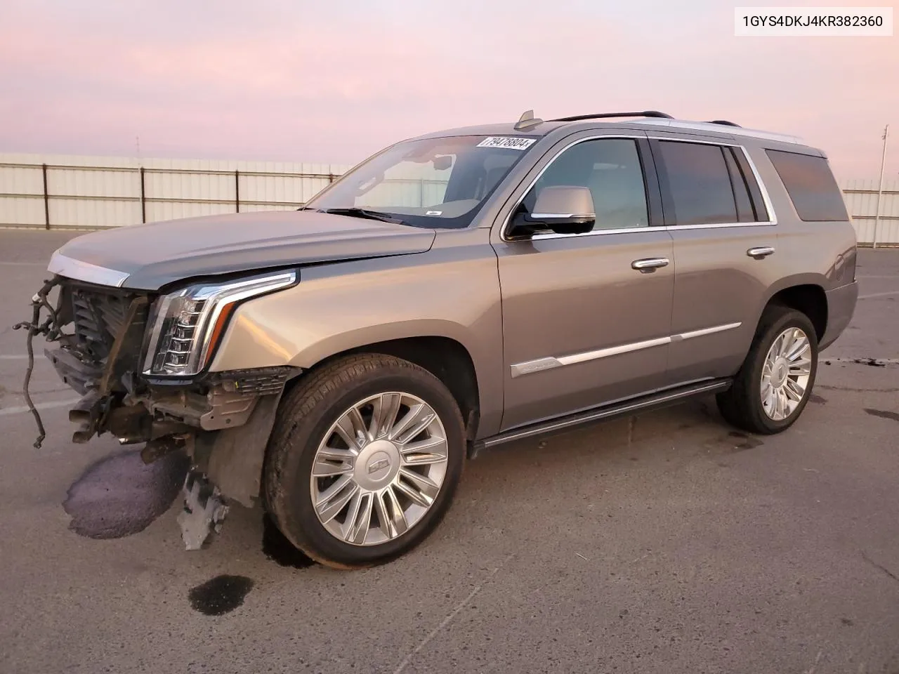 2019 Cadillac Escalade Platinum VIN: 1GYS4DKJ4KR382360 Lot: 79478804