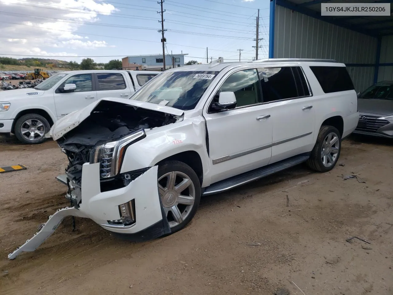 2020 Cadillac Escalade Esv Premium Luxury VIN: 1GYS4JKJ3LR250206 Lot: 76069764