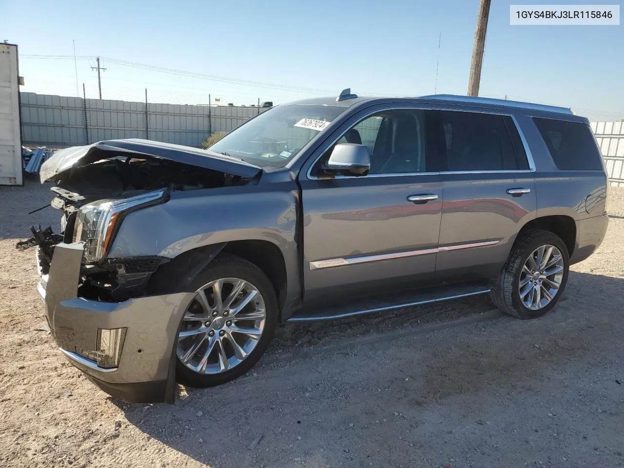 2020 Cadillac Escalade Luxury VIN: 1GYS4BKJ3LR115846 Lot: 76267924