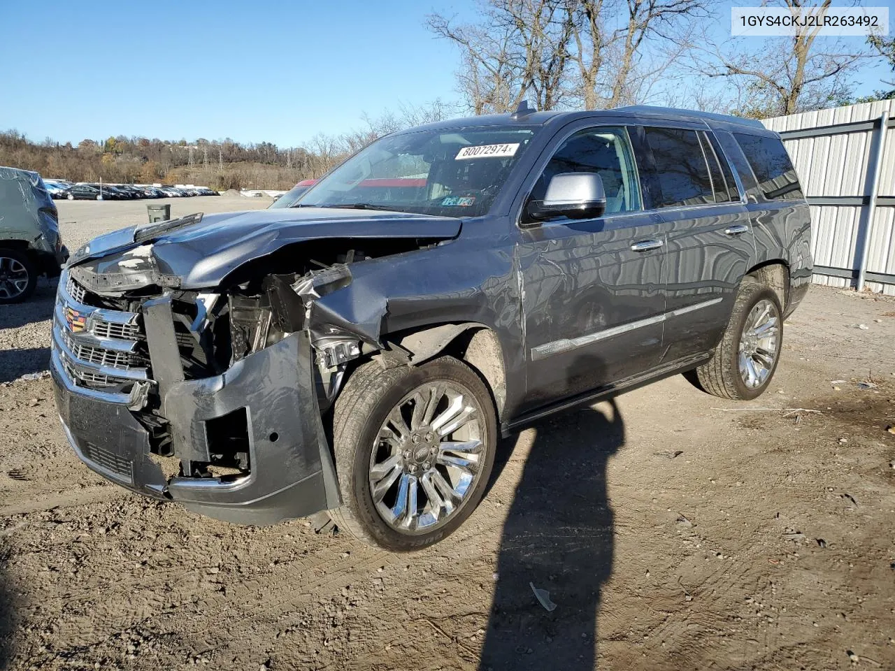 2020 Cadillac Escalade Premium Luxury VIN: 1GYS4CKJ2LR263492 Lot: 80072974