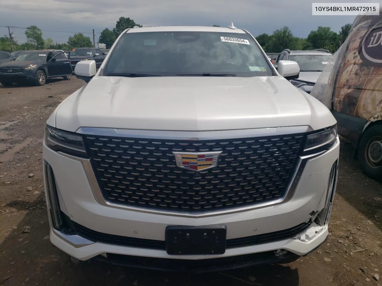 2021 Cadillac Escalade Premium Luxury VIN: 1GYS4BKL1MR472915 Lot: 56033654