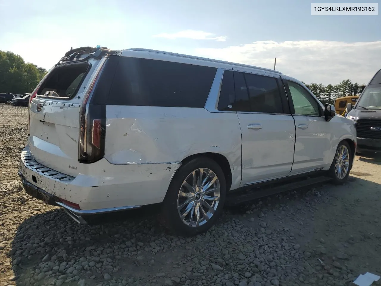 1GYS4LKLXMR193162 2021 Cadillac Escalade Esv Premium Luxury