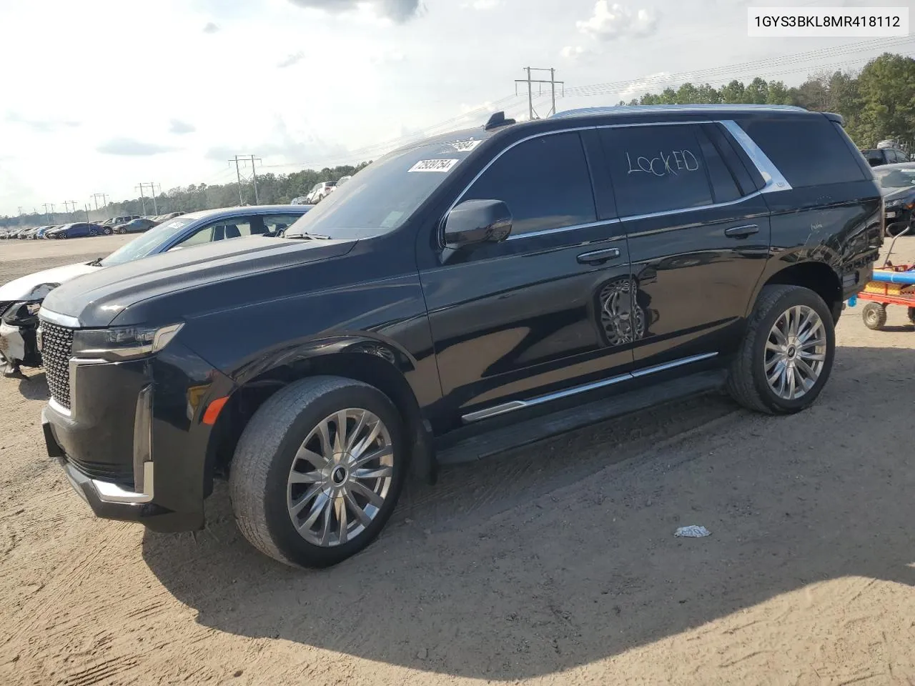 2021 Cadillac Escalade Premium Luxury VIN: 1GYS3BKL8MR418112 Lot: 72939754