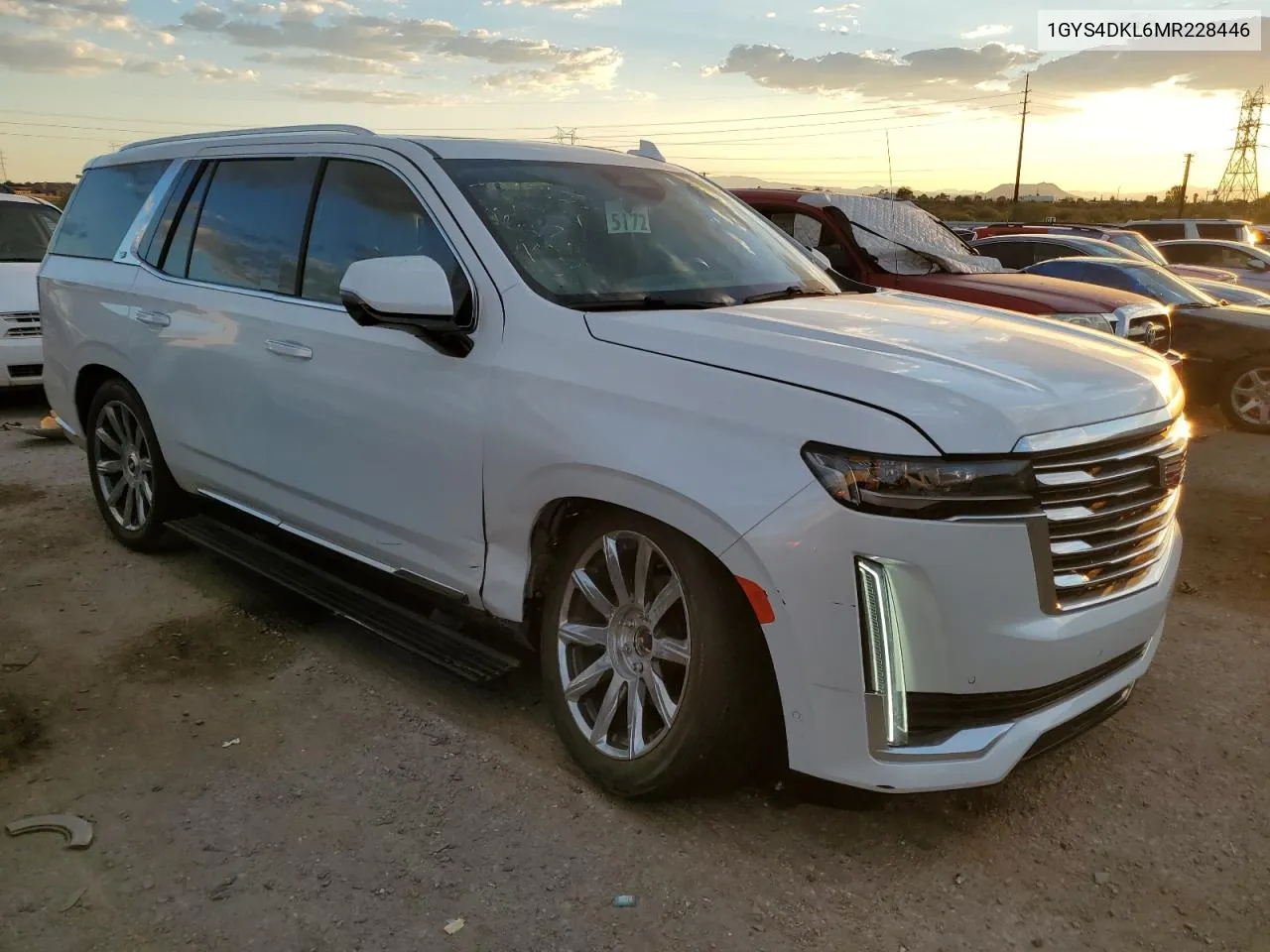 2021 Cadillac Escalade Premium Luxury Platinum VIN: 1GYS4DKL6MR228446 Lot: 73197234