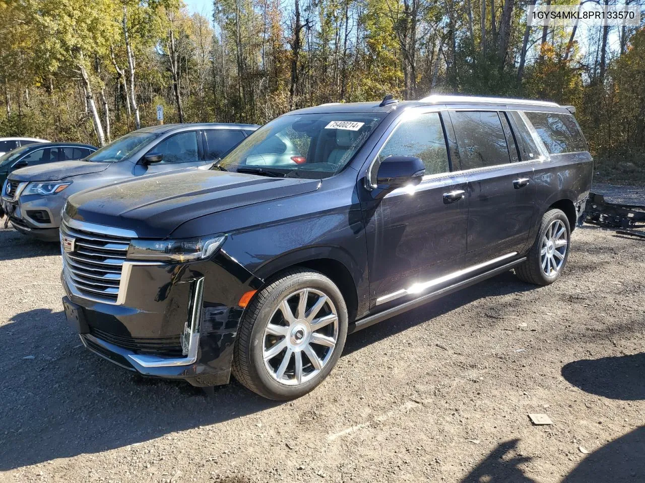 2023 Cadillac Escalade Esv Premium Luxury Platinum VIN: 1GYS4MKL8PR133570 Lot: 75400214