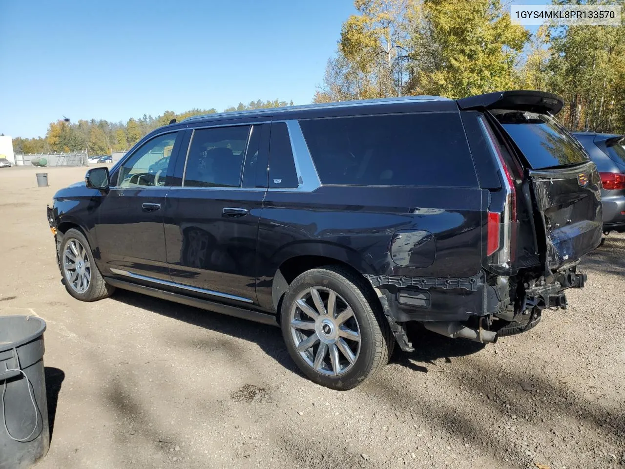 2023 Cadillac Escalade Esv Premium Luxury Platinum VIN: 1GYS4MKL8PR133570 Lot: 75400214