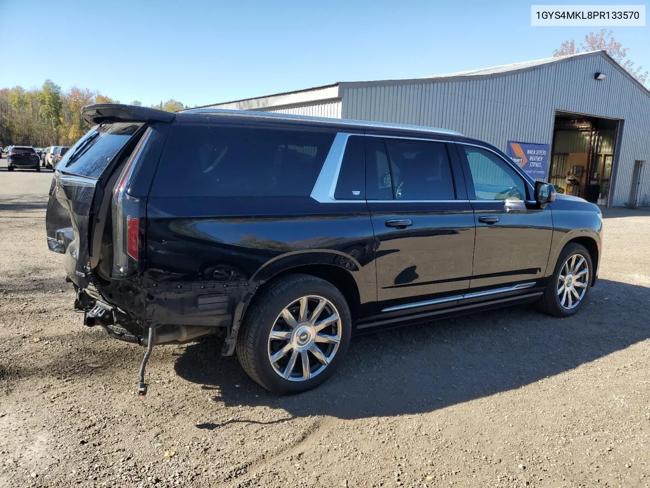 2023 Cadillac Escalade Esv Premium Luxury Platinum VIN: 1GYS4MKL8PR133570 Lot: 75400214