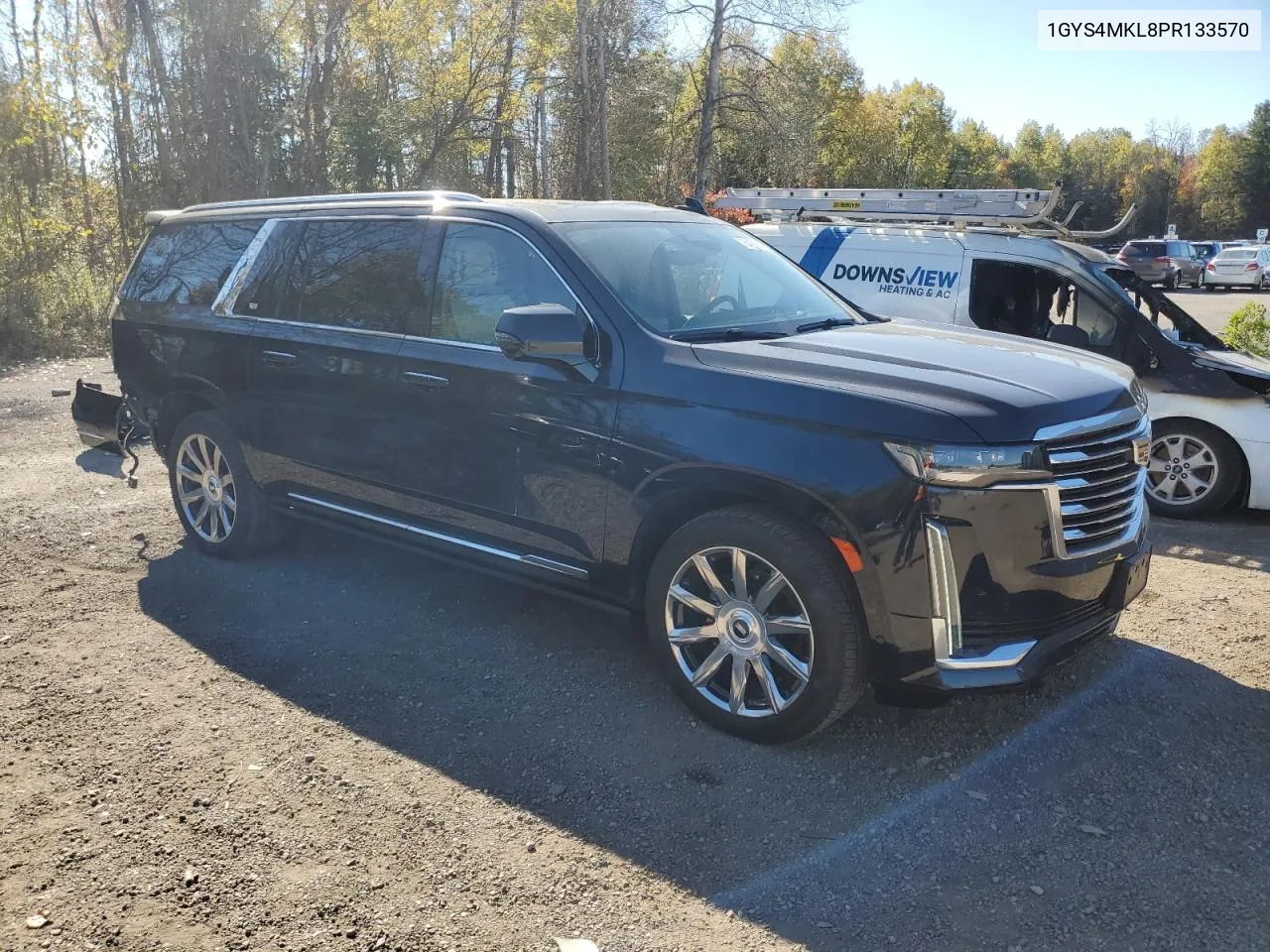 2023 Cadillac Escalade Esv Premium Luxury Platinum VIN: 1GYS4MKL8PR133570 Lot: 75400214