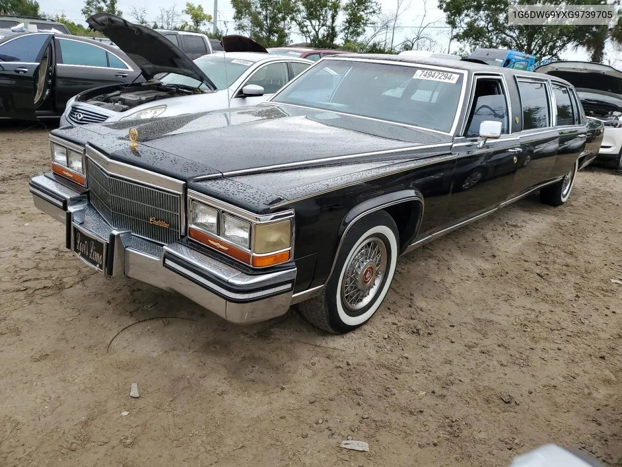 1G6DW69YXG9739705 1986 Cadillac Fleetwood Brougham