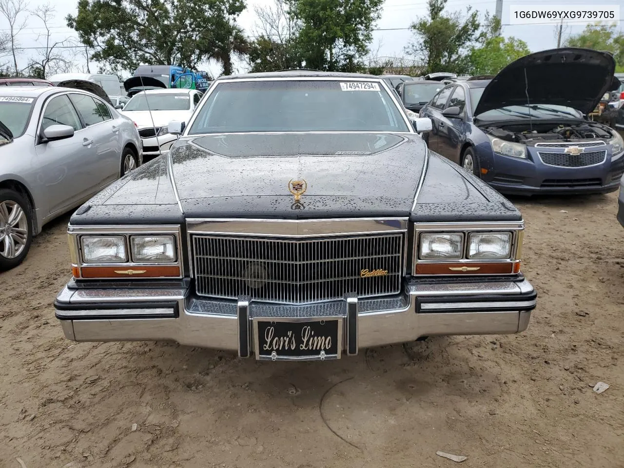 1G6DW69YXG9739705 1986 Cadillac Fleetwood Brougham