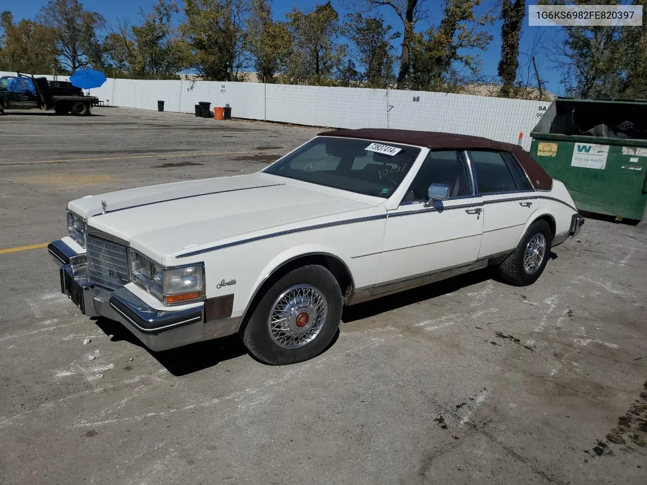 1985 Cadillac Seville VIN: 1G6KS6982FE820397 Lot: 73937414