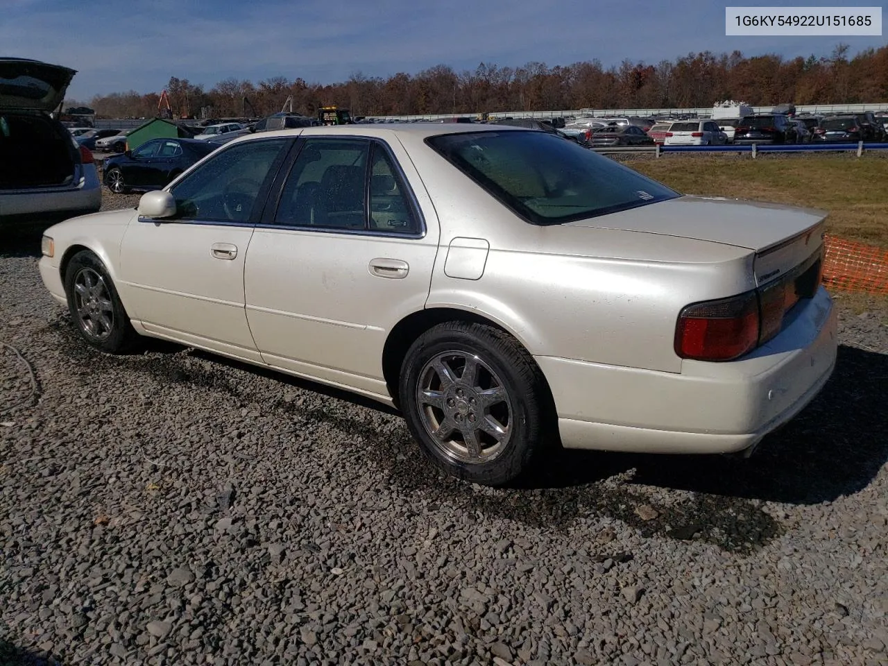 2002 Cadillac Seville Sts VIN: 1G6KY54922U151685 Lot: 78251854