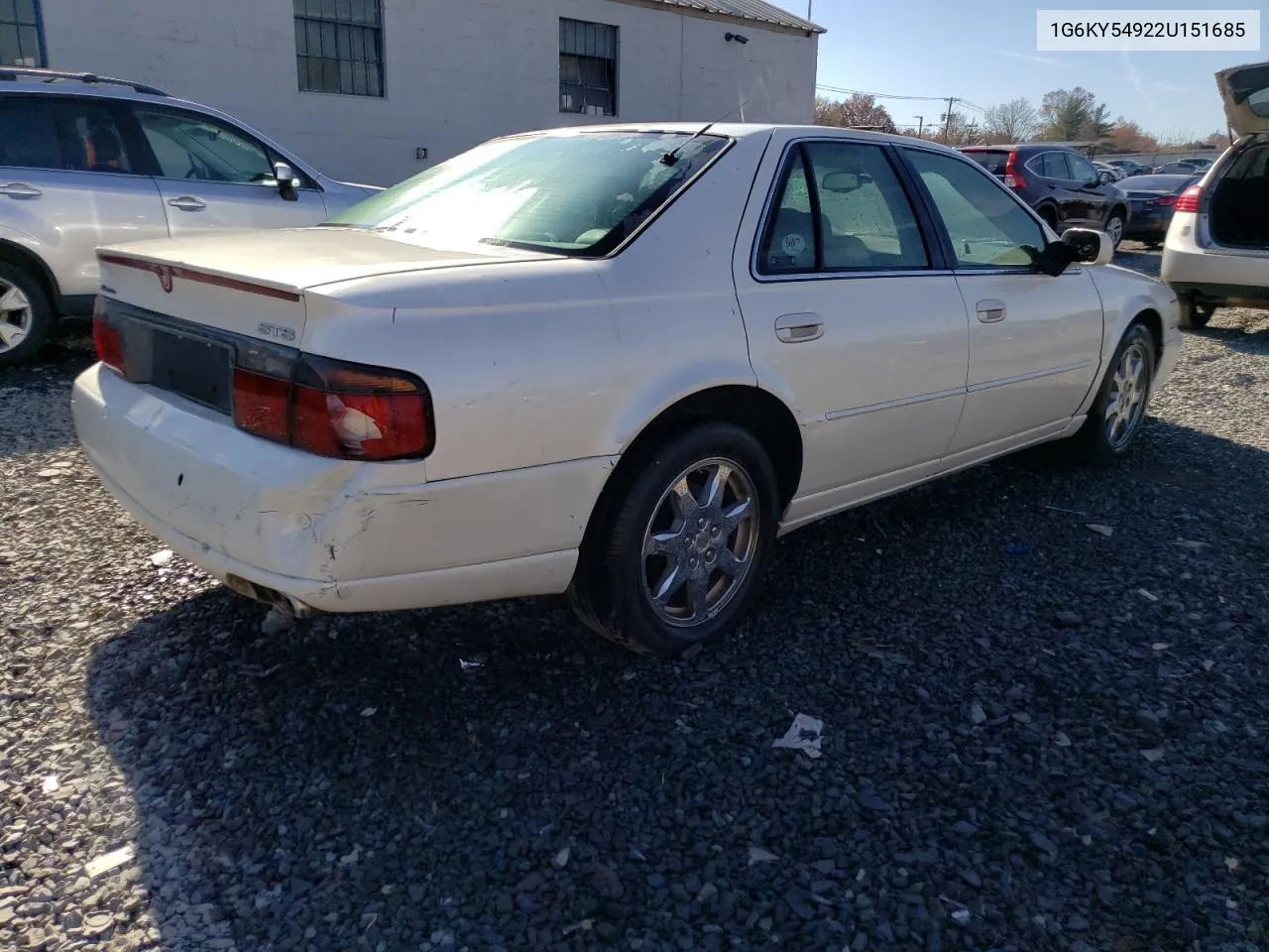 2002 Cadillac Seville Sts VIN: 1G6KY54922U151685 Lot: 78251854