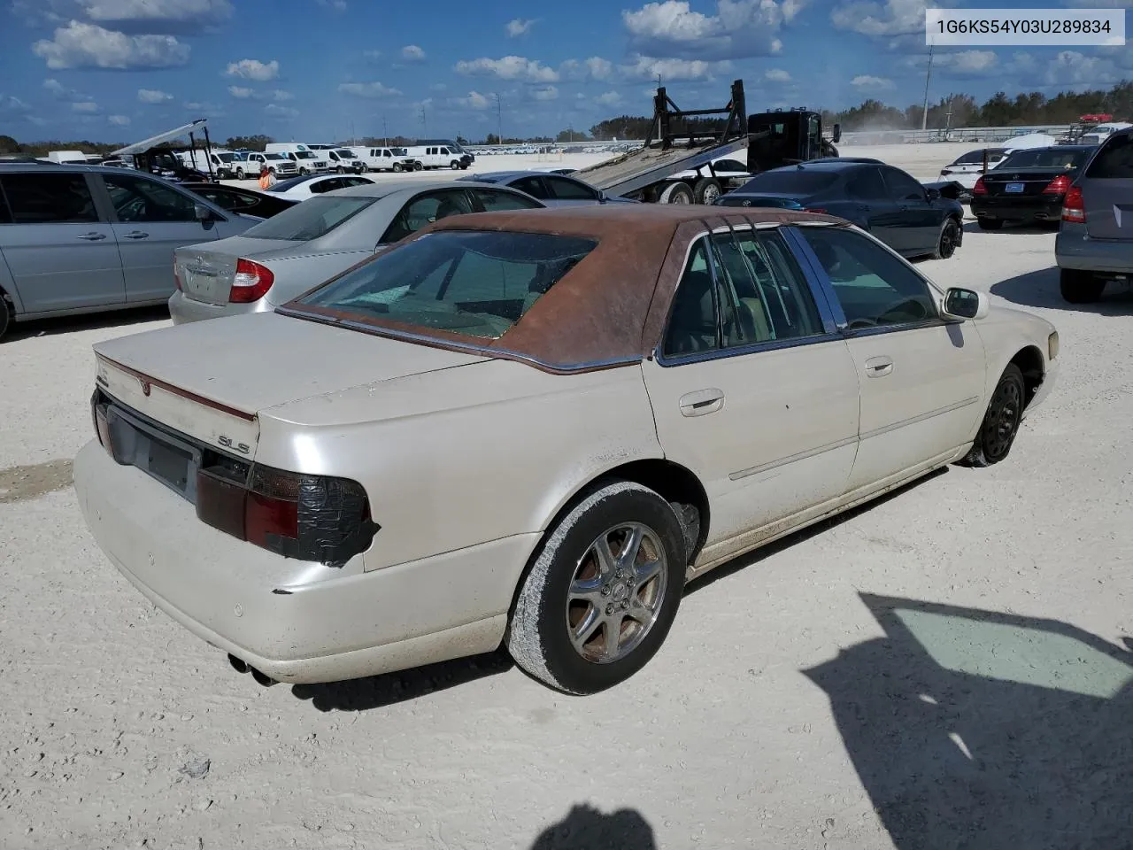 2003 Cadillac Seville Sls VIN: 1G6KS54Y03U289834 Lot: 77362694