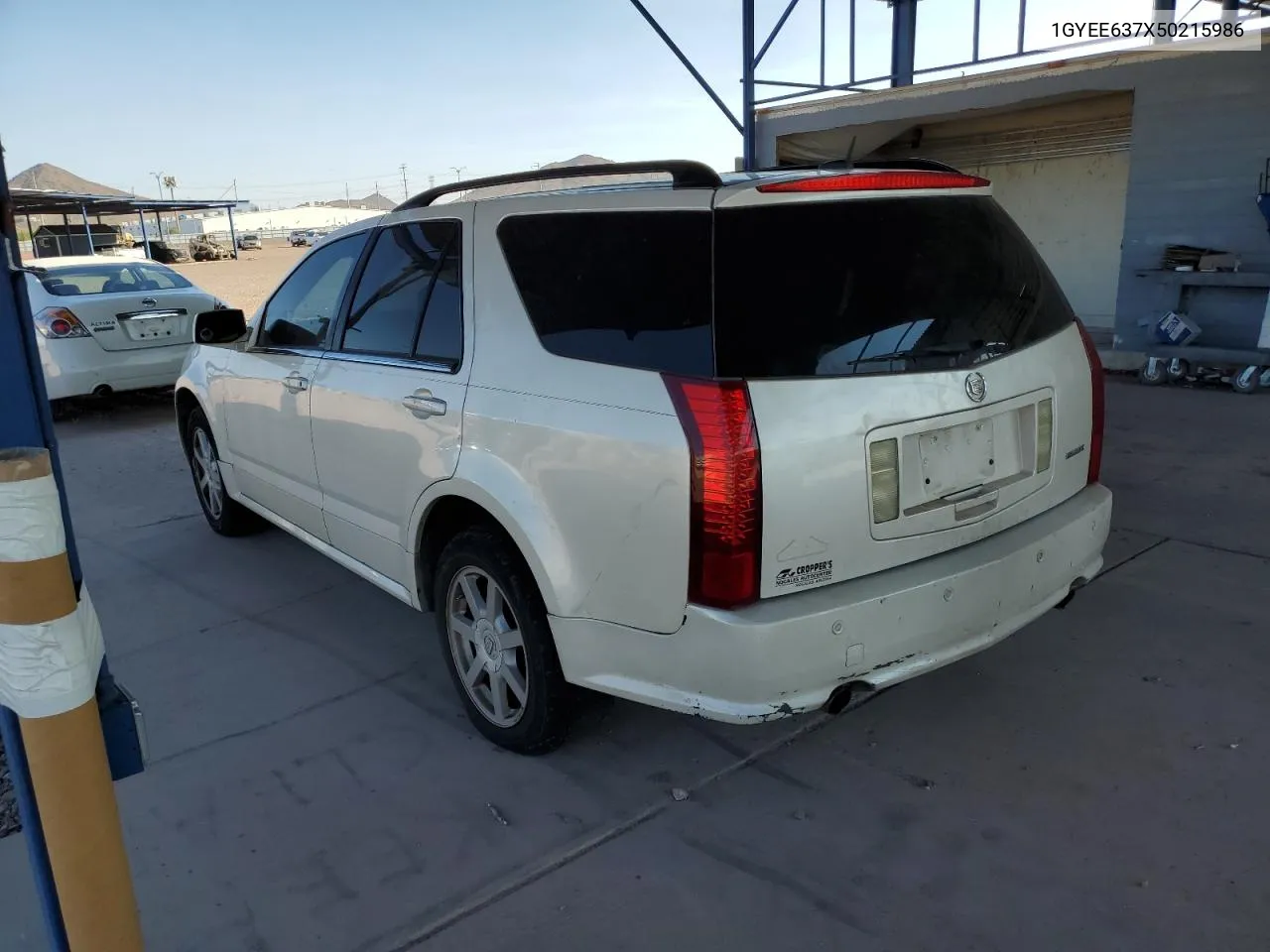 2005 Cadillac Srx VIN: 1GYEE637X50215986 Lot: 71291964