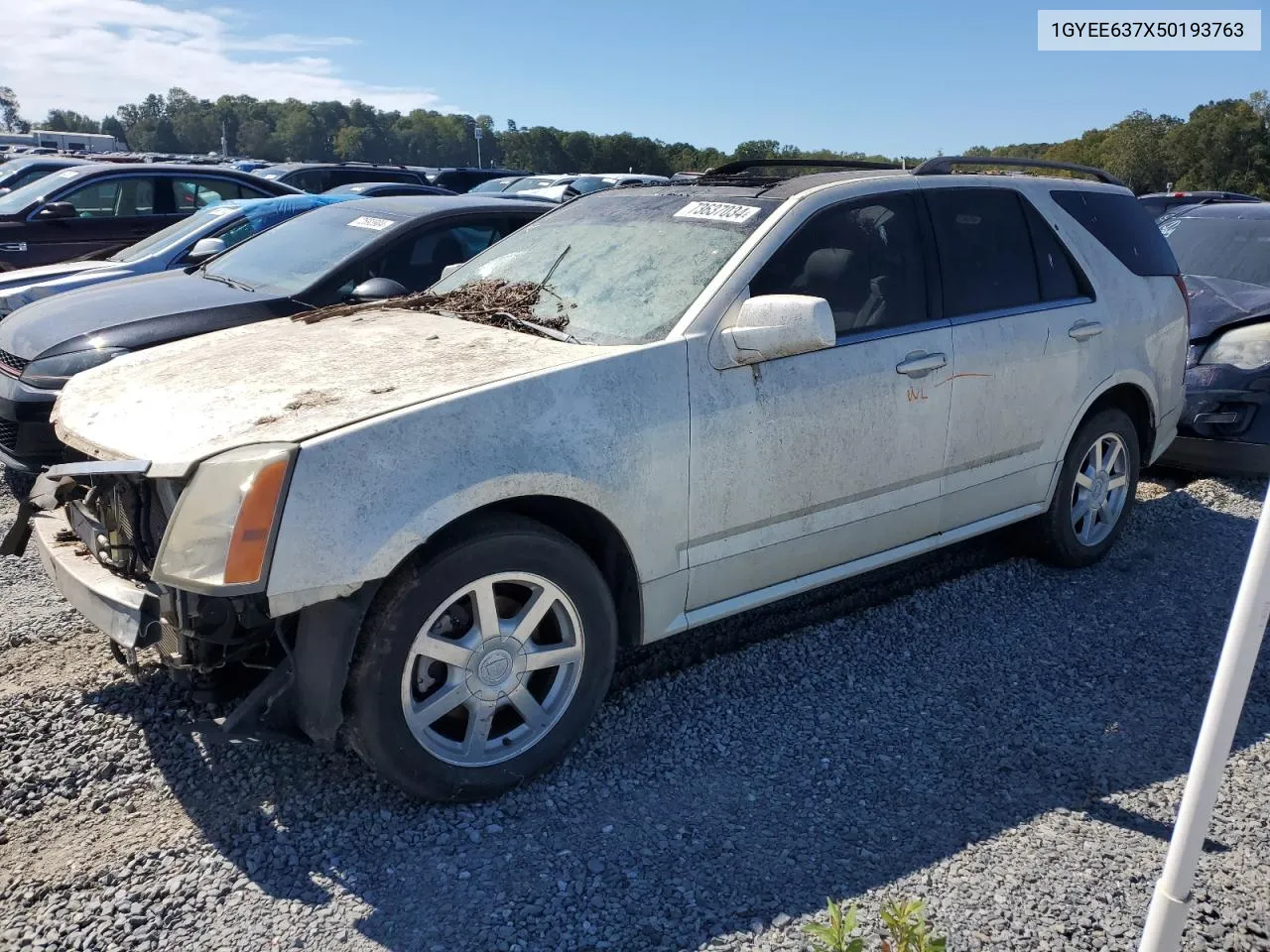 2005 Cadillac Srx VIN: 1GYEE637X50193763 Lot: 73637034