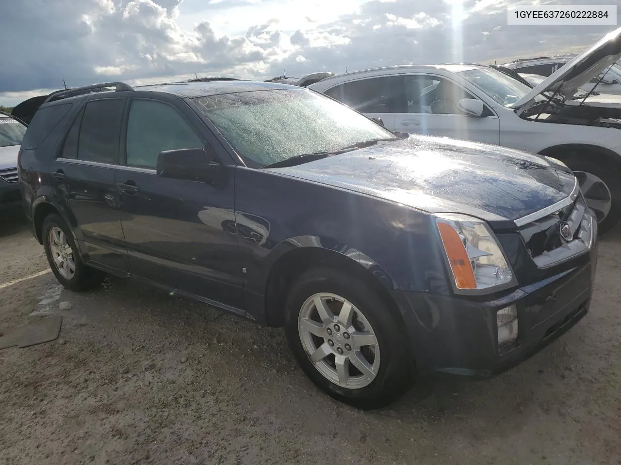 2006 Cadillac Srx VIN: 1GYEE637260222884 Lot: 74672394