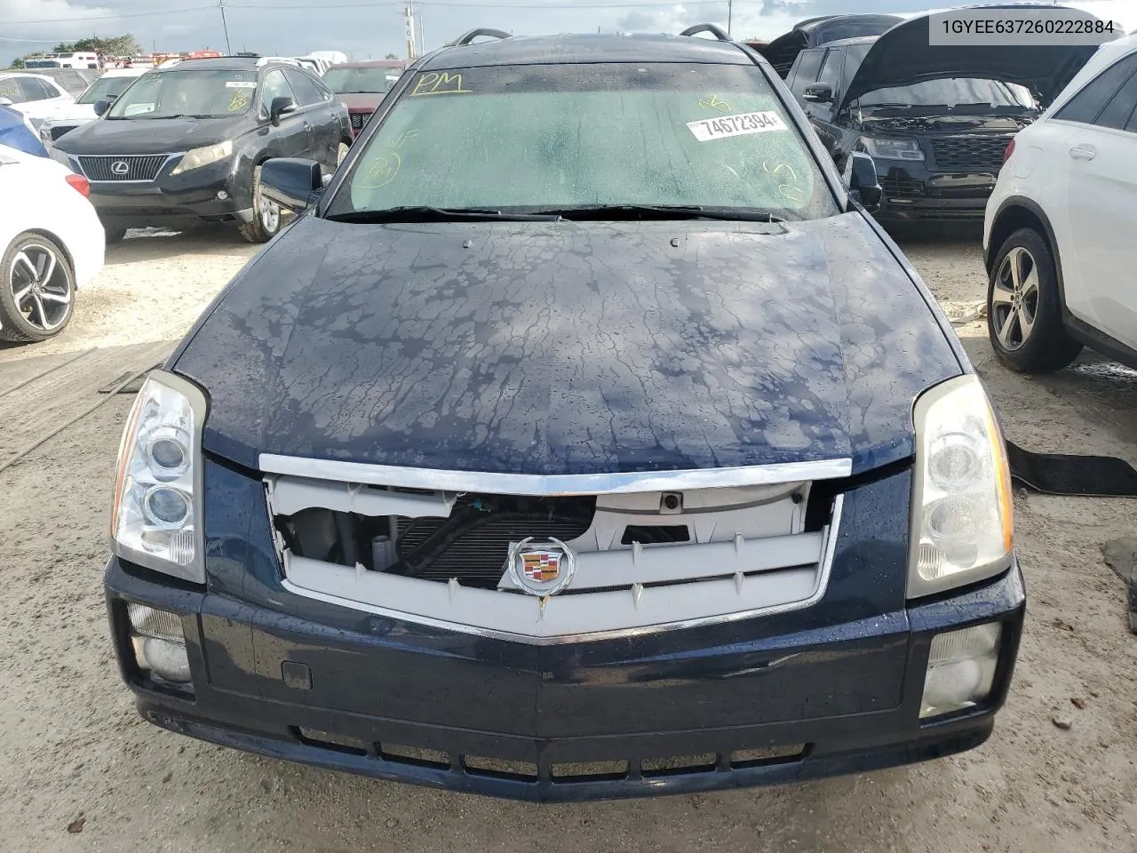 2006 Cadillac Srx VIN: 1GYEE637260222884 Lot: 74672394