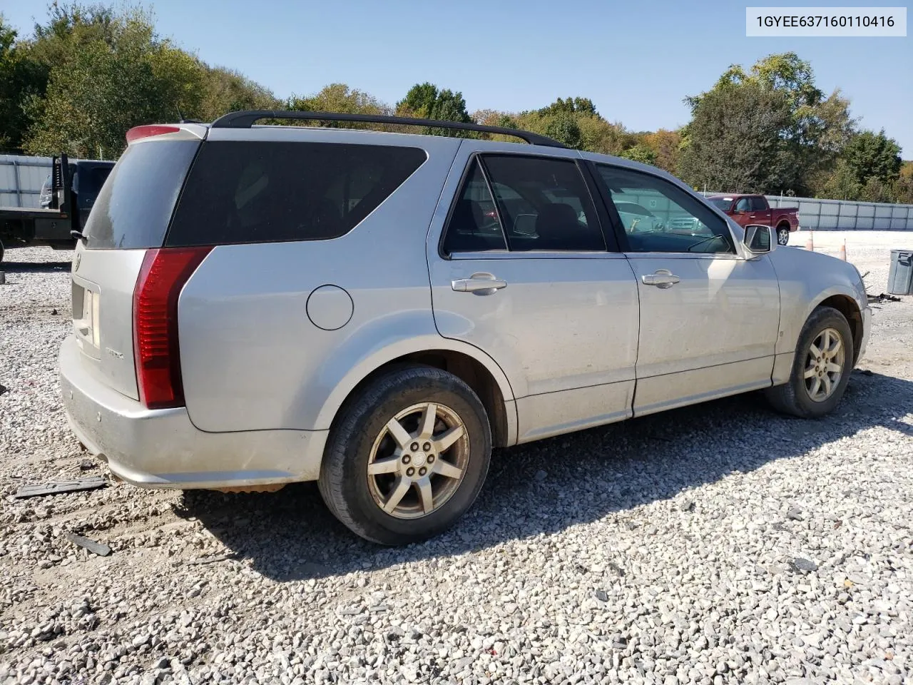 2006 Cadillac Srx VIN: 1GYEE637160110416 Lot: 75745374