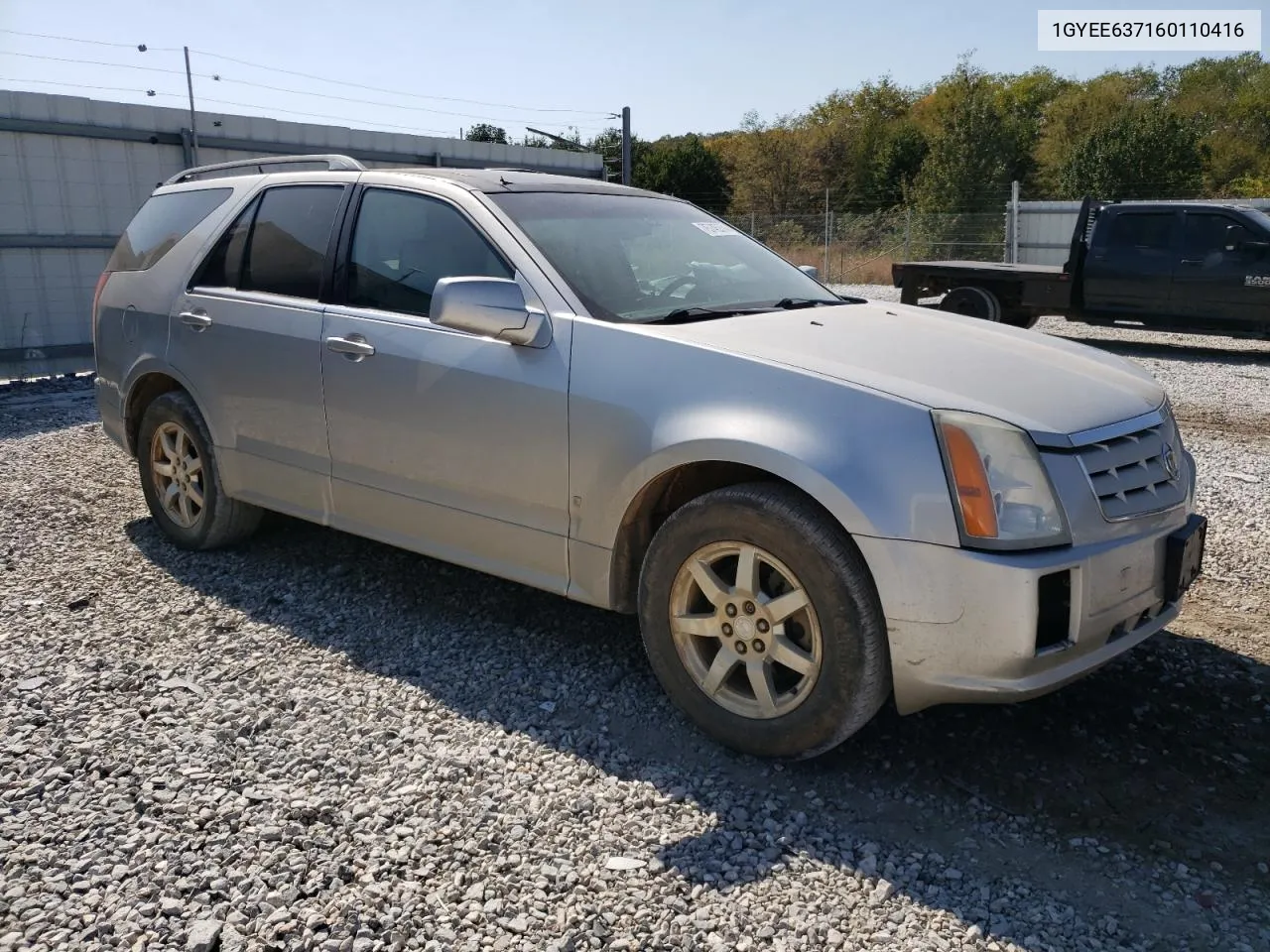 2006 Cadillac Srx VIN: 1GYEE637160110416 Lot: 75745374